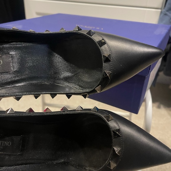 100% Authentic Valentino Noir Rockstud Pumps - 37 - Picture 11 of 12